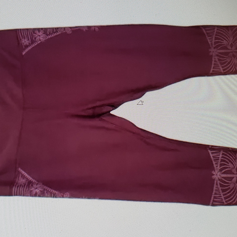 RBX Purple White Line Active Legging